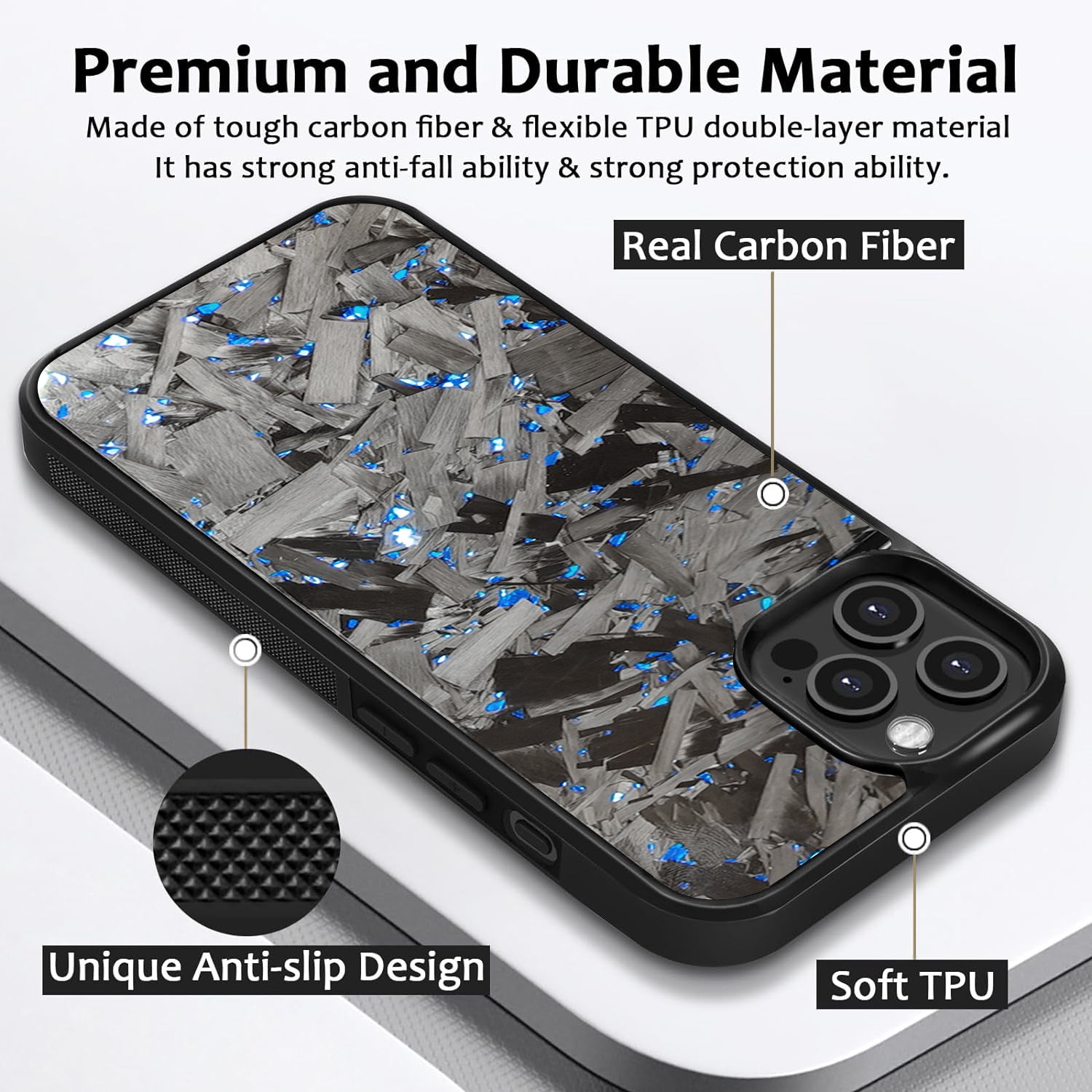 Forged Carbon Fiber IPhone Series 15-16 (Various Colours)